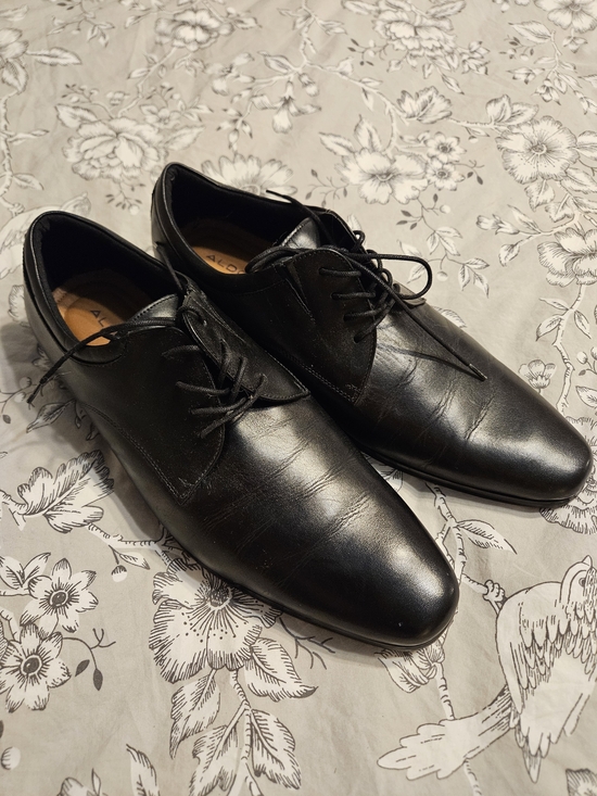 aldo black dress shoes Mens 7.5 Oxford Derby Lawson Texture Faux Leather Sneaker Ferro Aldo George (MFA19690) Ferro Aldo ABEL Men's Dress